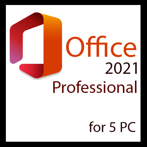 Microsoft Office 2021 Pro Plus (5 PC) Digital Key