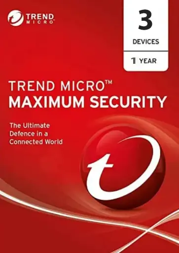 TrendMicro Maximum Security 1 Year for 3 Devices