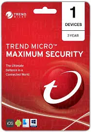 TrendMicro Maximum Security 3 Year for 1 Devices