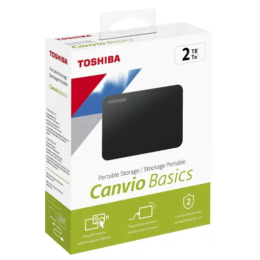 Toshiba 2TB HDD External Storage - HE2T