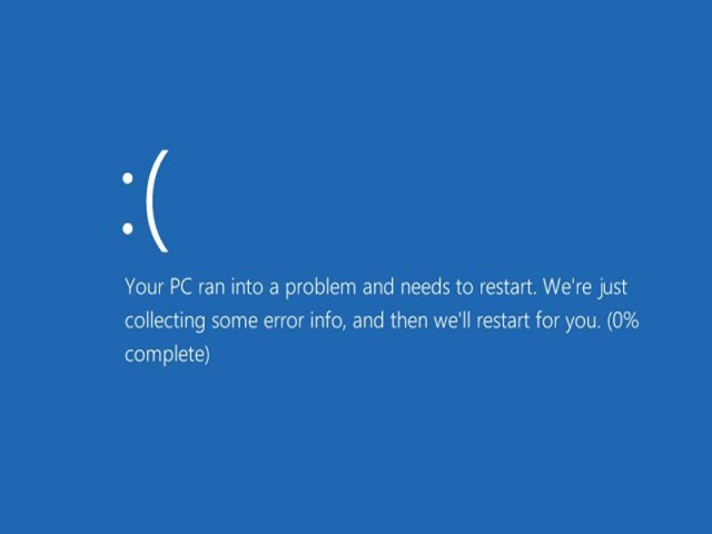 Windows BitLocker recovery screen on a laptop after a blue screen error