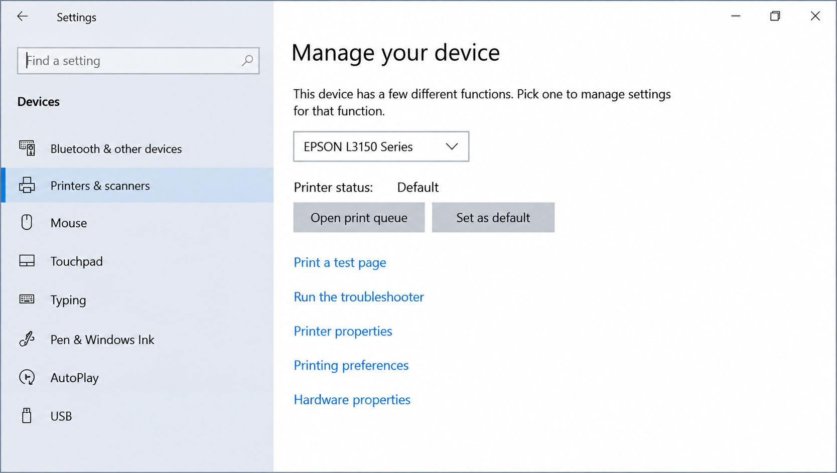 zzle Check window / Start option