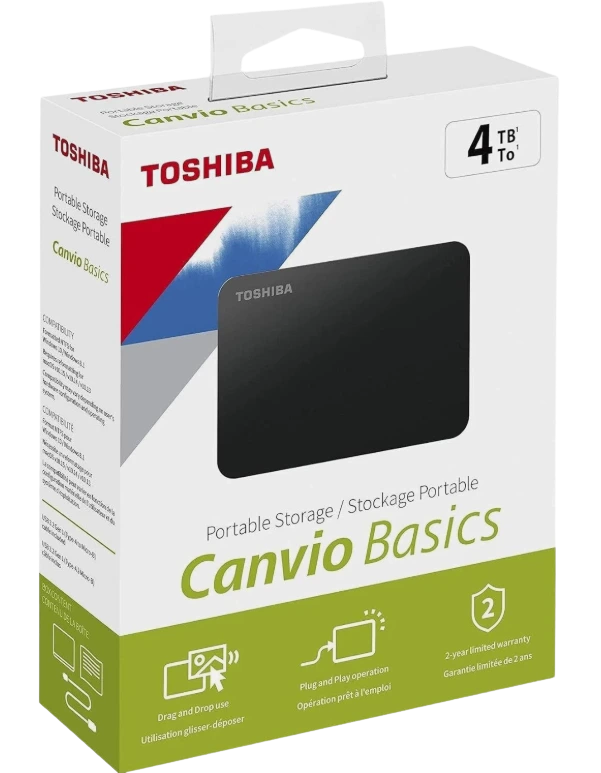Toshiba 4TB HDD External Storage - HE4T