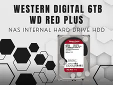 Western Digital 6TB WD Red Plus NAS Internal Hard Drive HDD