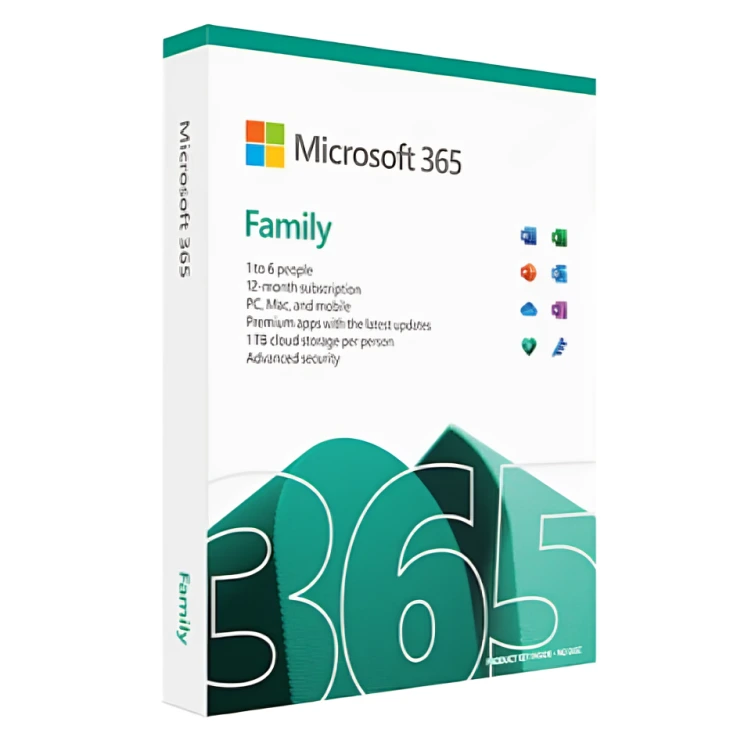 Microsoft Office 365 Family 5 Device 1TB 1 Year - Invitation 1 User