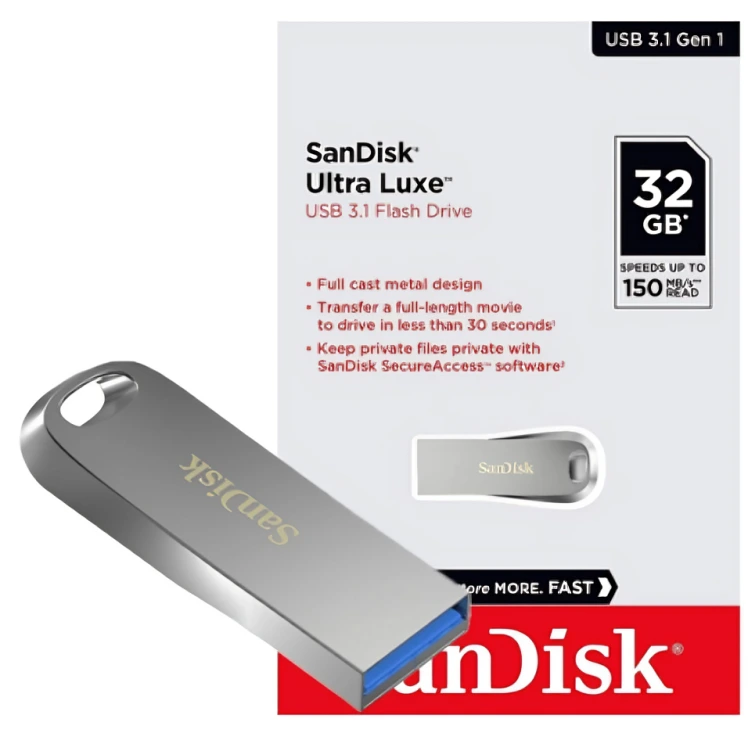 Sandisk Ultra Luxe USB 3.1 Flash Drive - 32GB