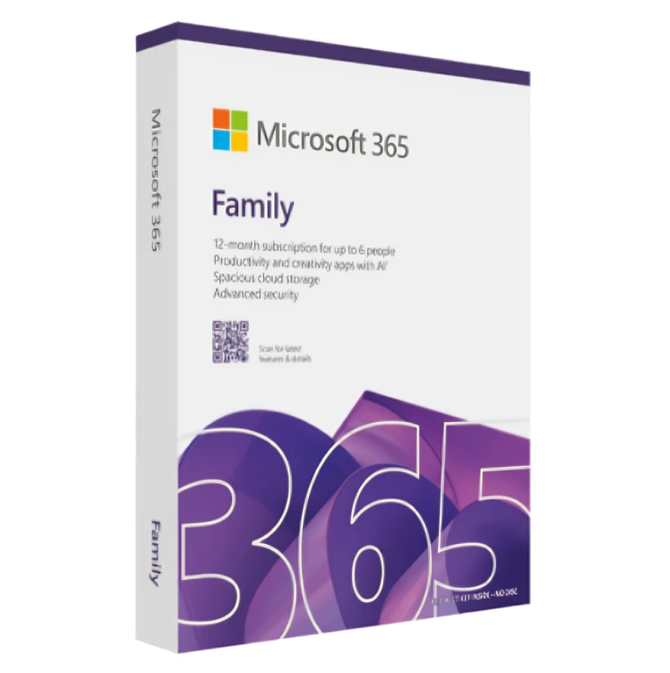 Microsoft 365 Family 5 Device 6TB 1 Year 6 User Bind Key