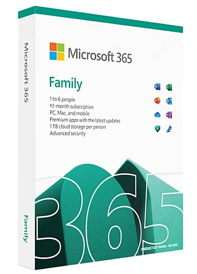 Microsoft Office 365 Family 5 Device 1TB 2 Year Invitation 1 User