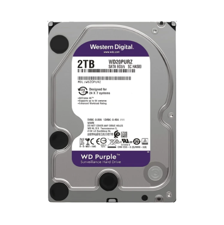WESTERN DIGITAL 2TB PURPLE SATA INTERNAL HARD DRIVE