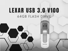 Lexar USB 3.0 V100 64GB Flash Drive Jump Drive 