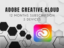 Adobe Creative Cloud For 5 Devices ( 12 Month Subscription )