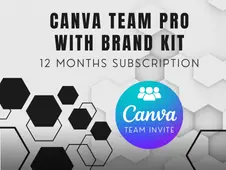 CANVA  Team Pro with Brand Kit  12 Months Subscription 
