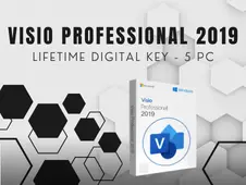 Visio 2019 Professional Digital Key - 5PC